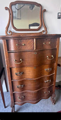 Antique Tallboy with mirror
