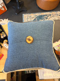 Blue Denim Pillow