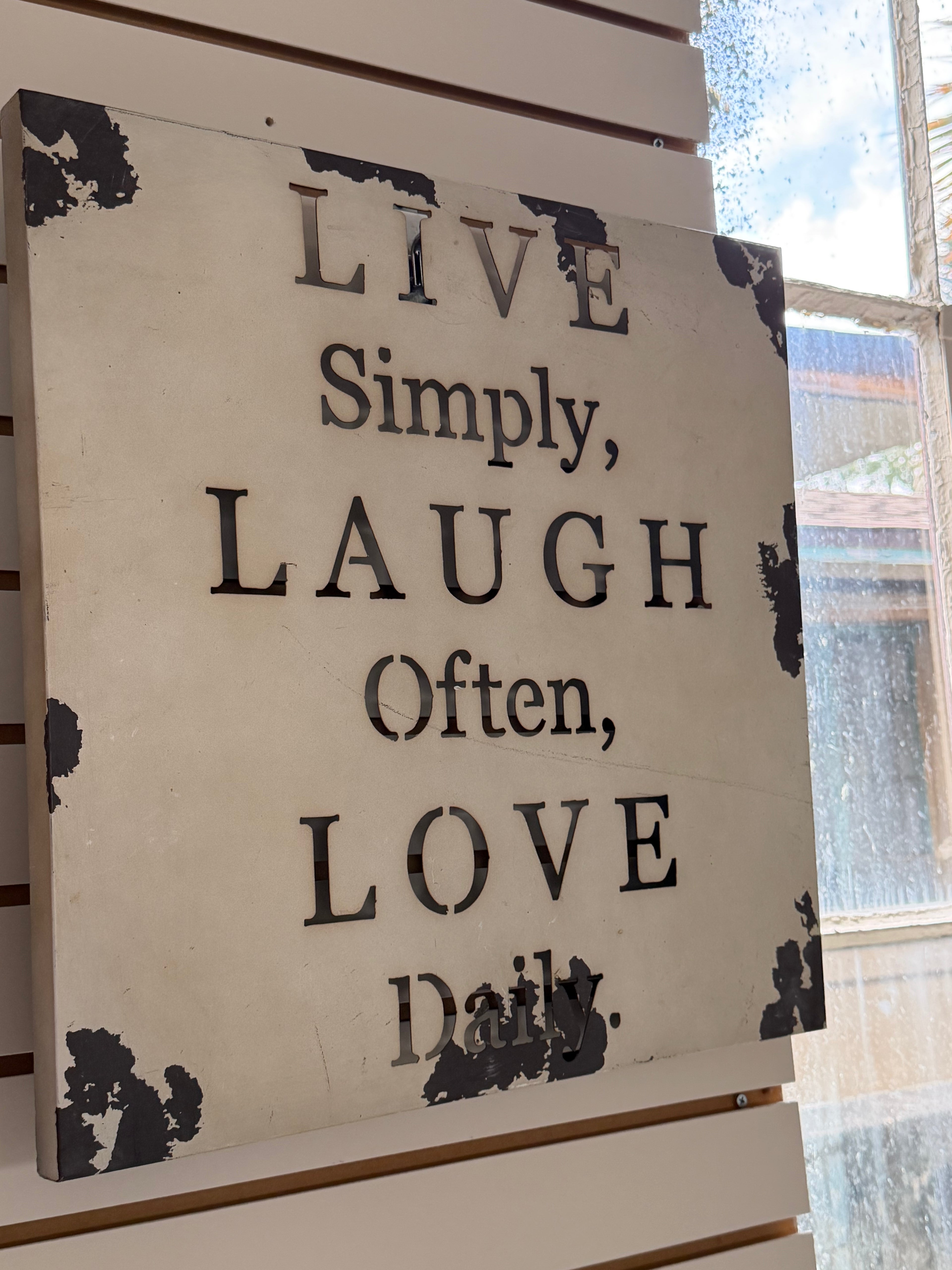Live Laugh Love sign