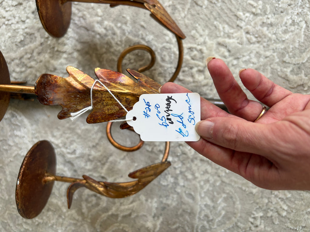 Vintage Gold Sconce