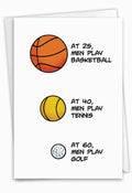 Birthday Card - Age Of Balls