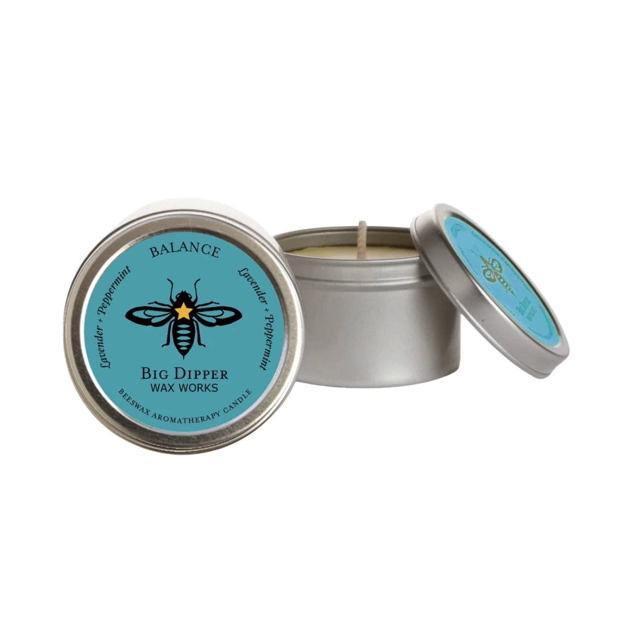 Aromatherapy Travel Tins – 100% Pure Beeswax – 1.7 oz: Single (1.7 oz) / Awaken (Grapefruit + Spruce)