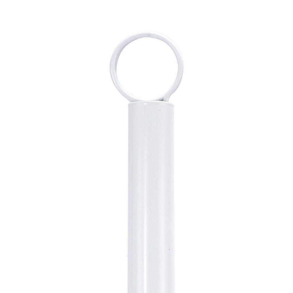 48-Pocket Rotating White Greeting Card Rack - 65”H x 16”D