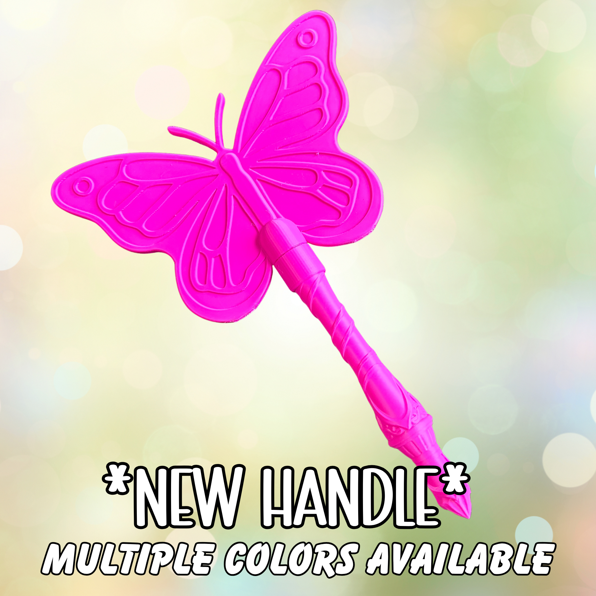 Tap to Pay Butterfly Wand - 3D Printed Credit Card Holder: Light Pink