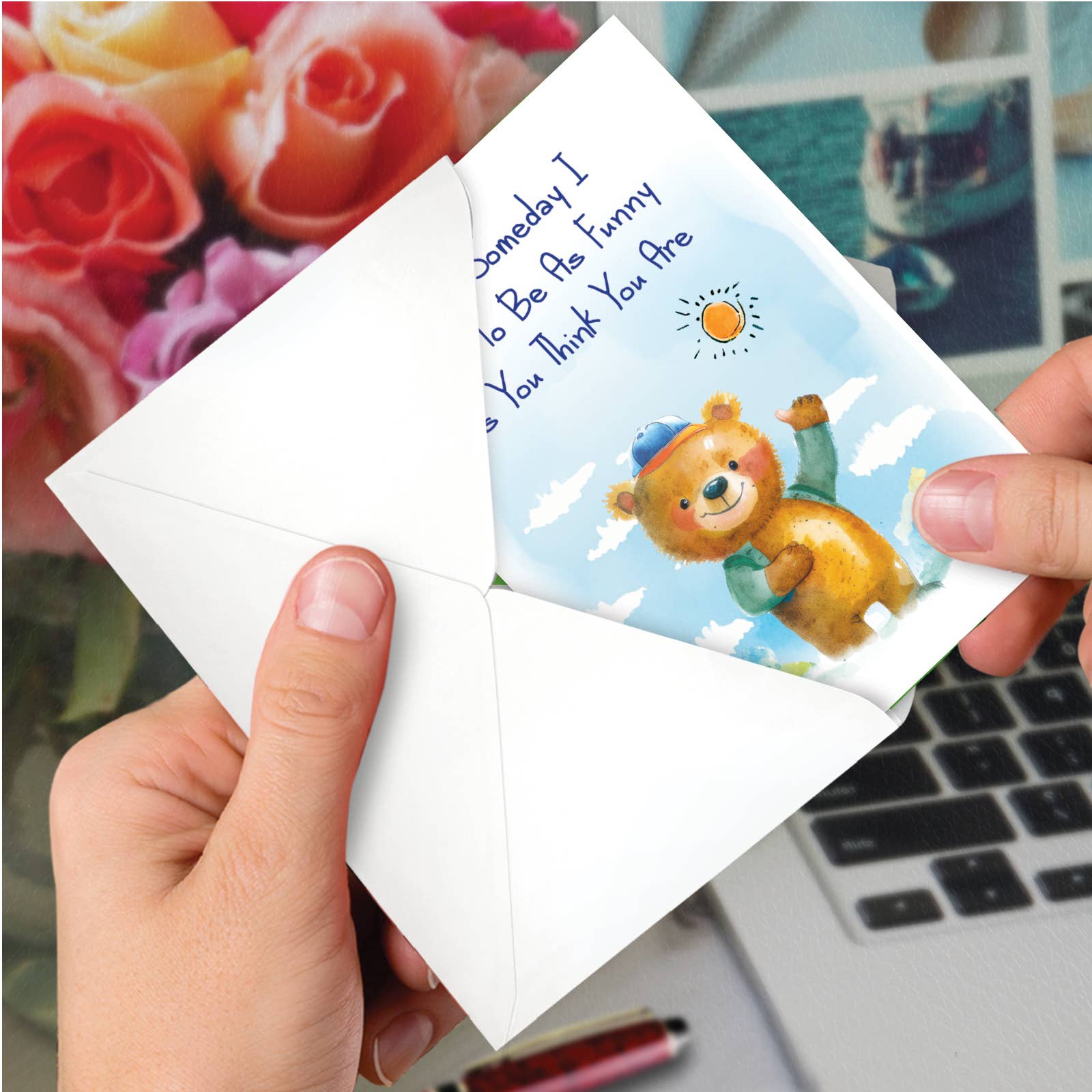 1 Funny Father's Day Greeting Card - Funny As Dad-NobleWorks