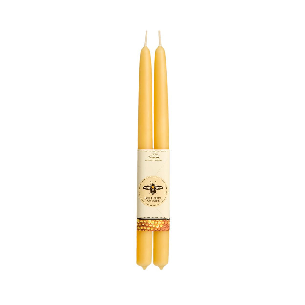 Taper Candles – 100% Pure Beeswax – Hand-Dipped: Pumpkin / Standard (12" x 7/8")