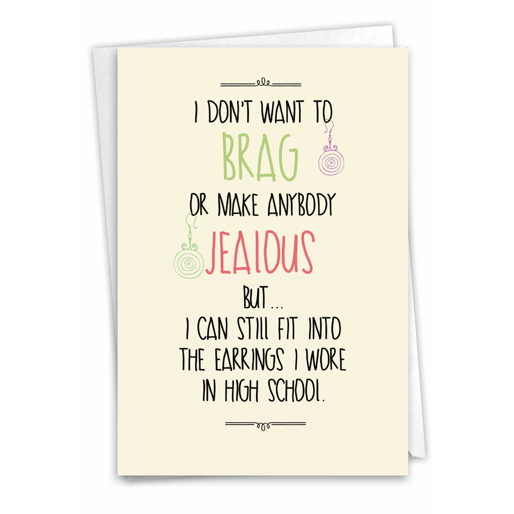 Birthday Card - High School Earrings