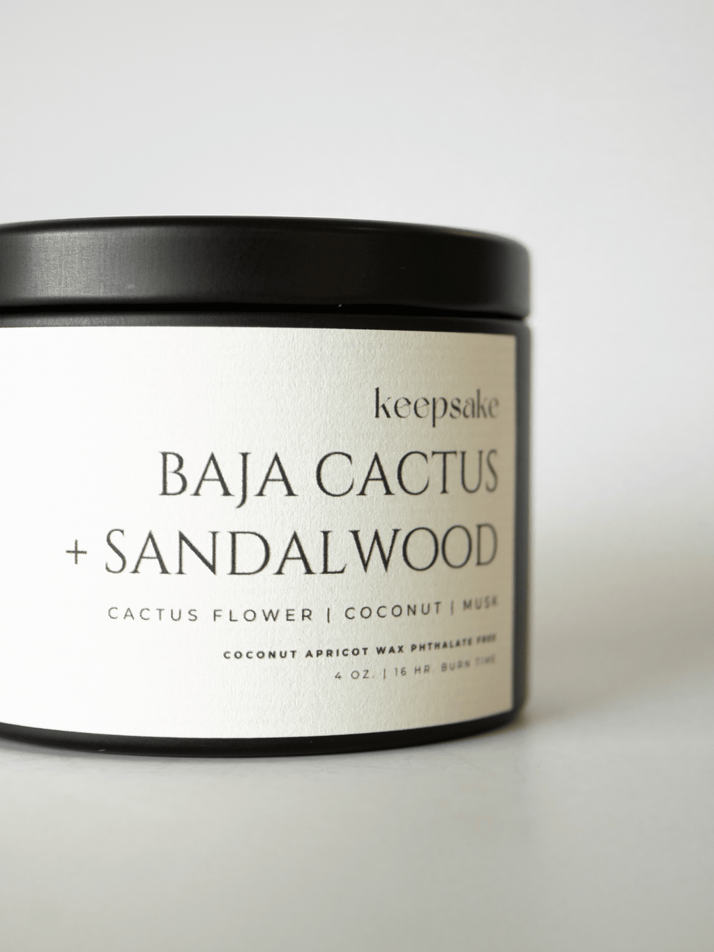 4 oz. Travel Candle - Baja Cactus + Sandalwood