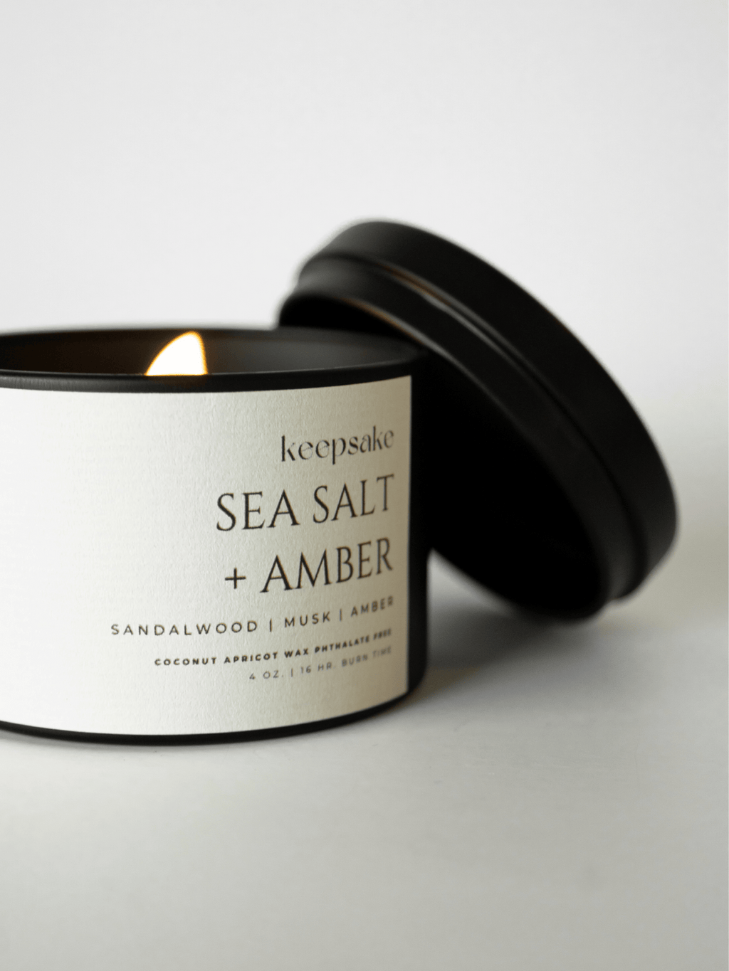 4 oz. Travel Candle - Sea Salt + Amber