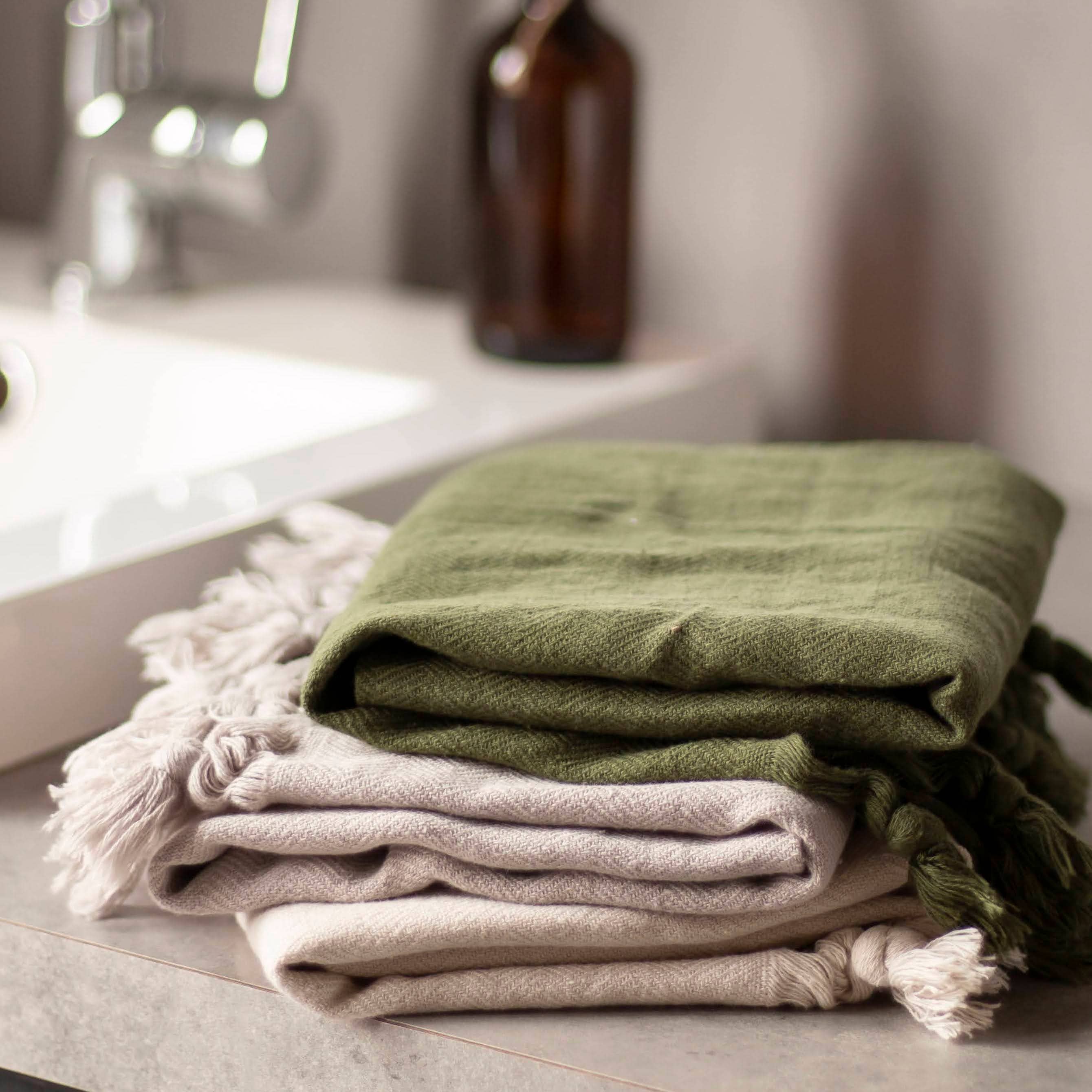 Hand Towel: Willow Stripe