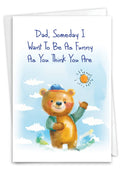 1 Funny Father's Day Greeting Card - Funny As Dad-NobleWorks