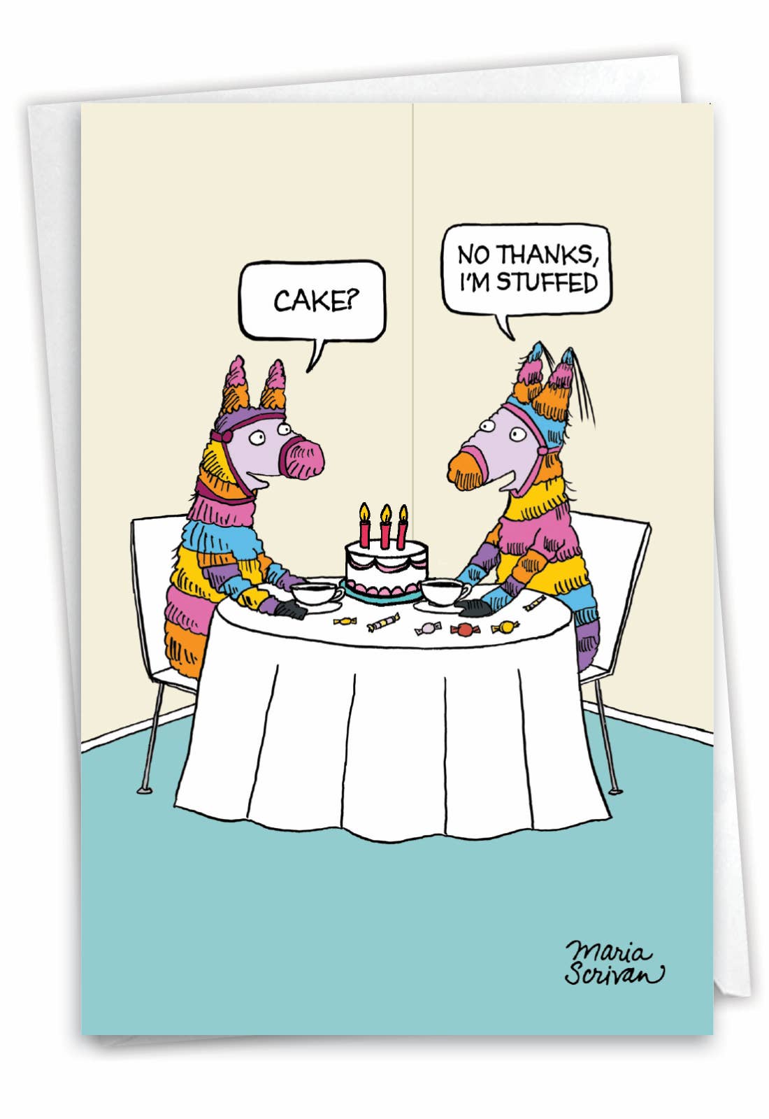 Stuffed Pinata - Funny Birthday Greeting Card