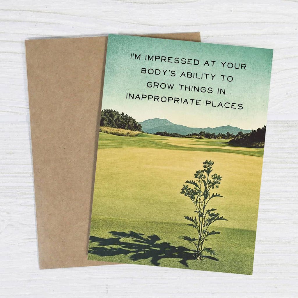 Inappropriate Places – Dark Humor Cancer Card