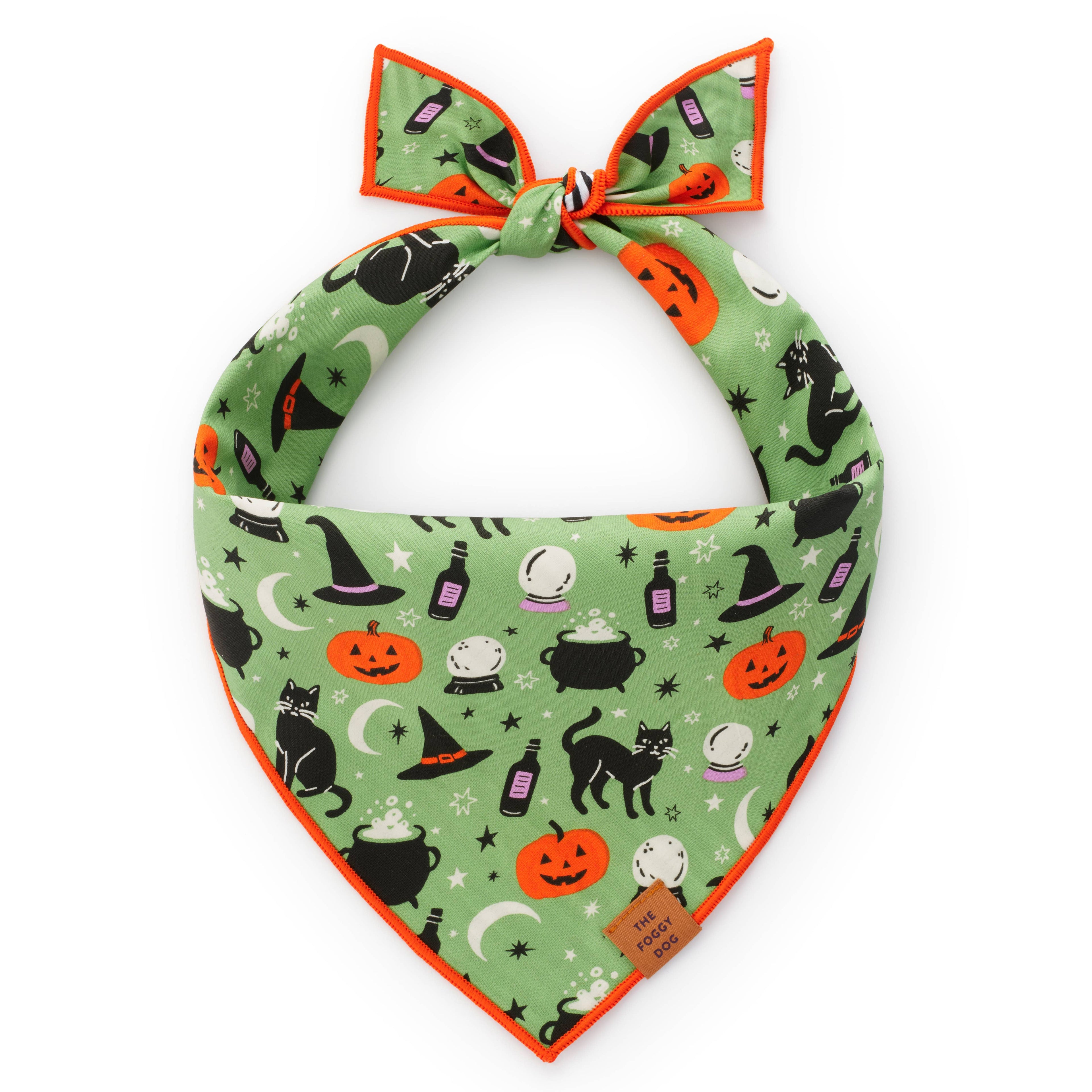 Spellbound Reversible Dog Bandana: L - up to 26”