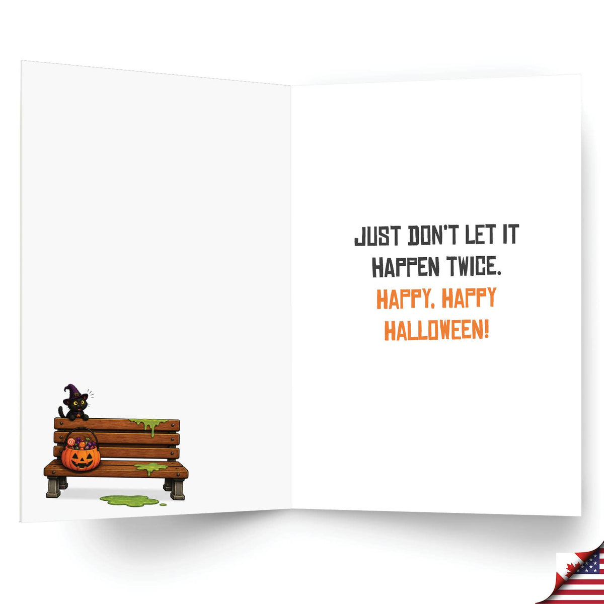Funny Halloween Greeting Card - Half To Death