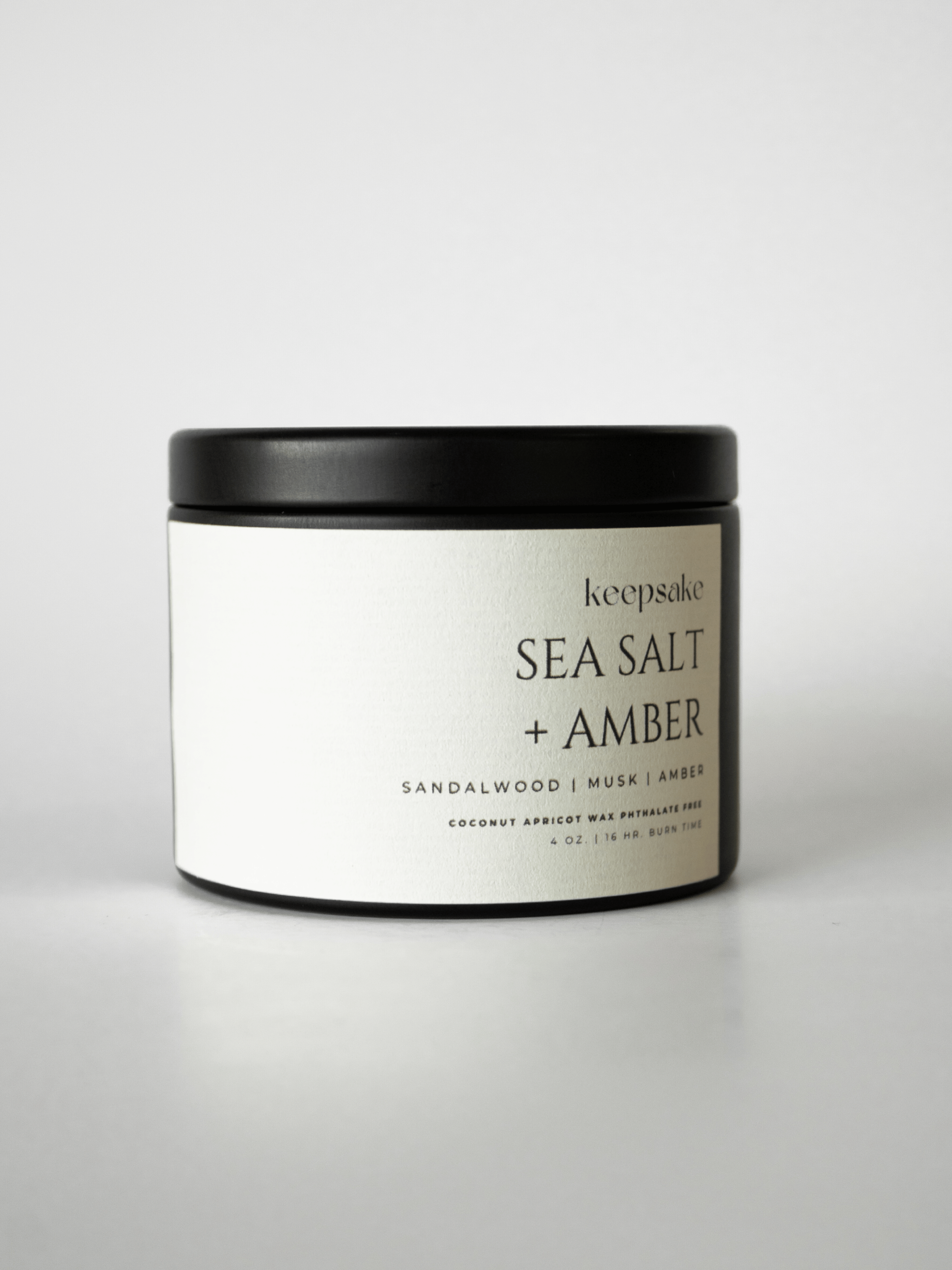 4 oz. Travel Candle - Sea Salt + Amber