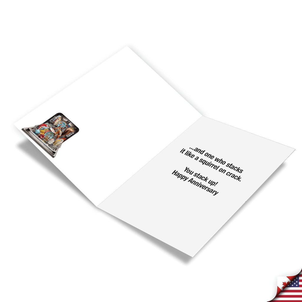1 Funny Anniversary Greeting Card - Stacking The Dishwasher