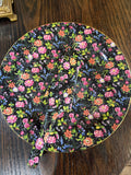 Chintz cake plate and server set