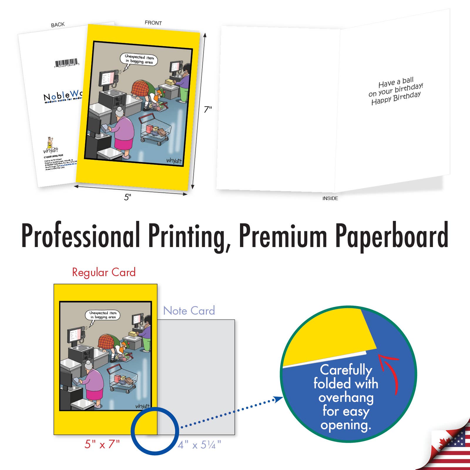 Birthday Greeting Card -Bagging Area
