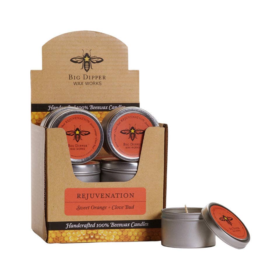 Aromatherapy Travel Tins – 100% Pure Beeswax – 1.7 oz: Single (1.7 oz) / Radiance (Tangerine + Ylang Ylang)