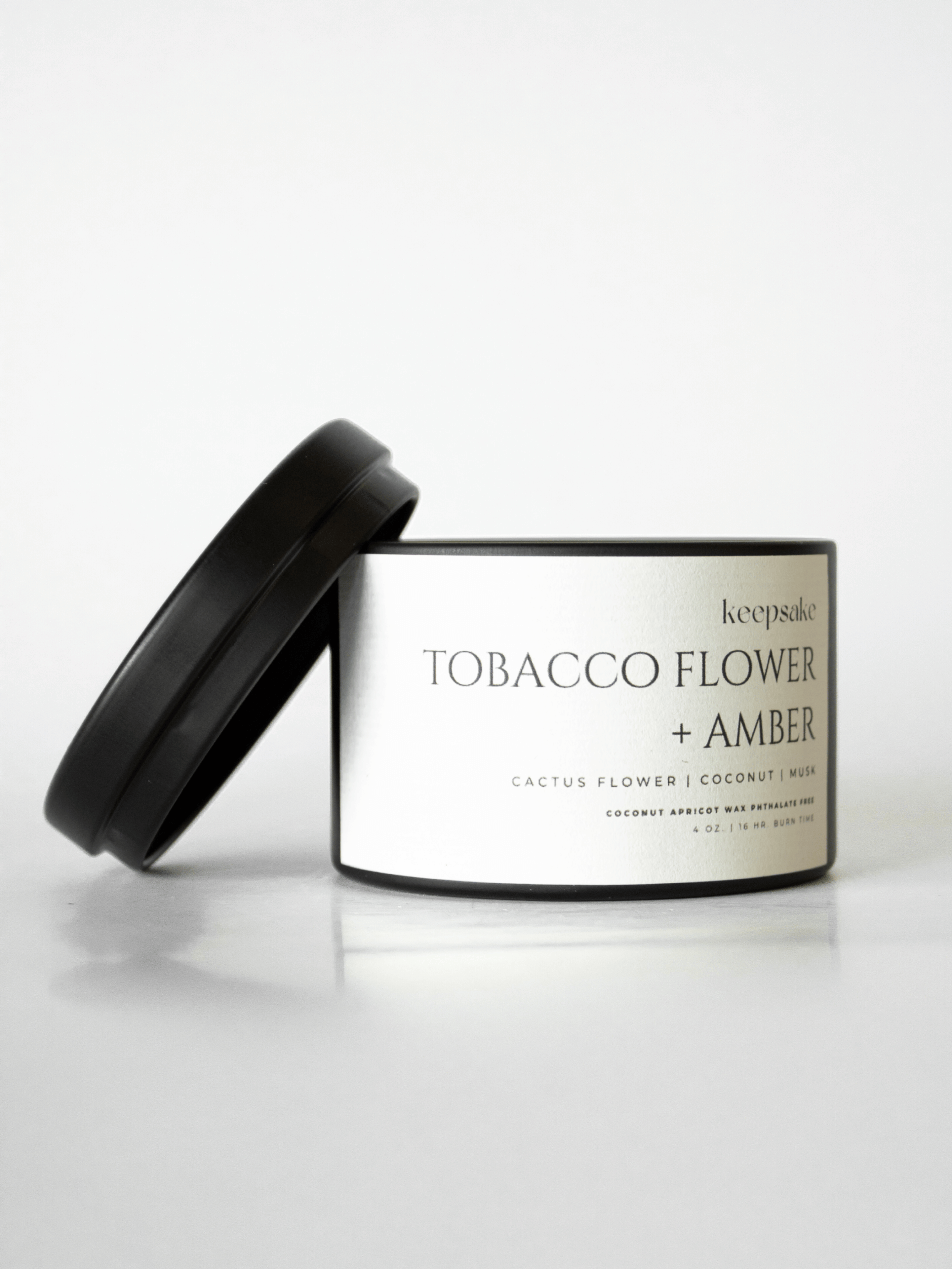 4 oz. Travel Candle - Tobacco Flower + Amber