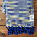 Spring Turkish Blanket - Blue/Yellow Dots