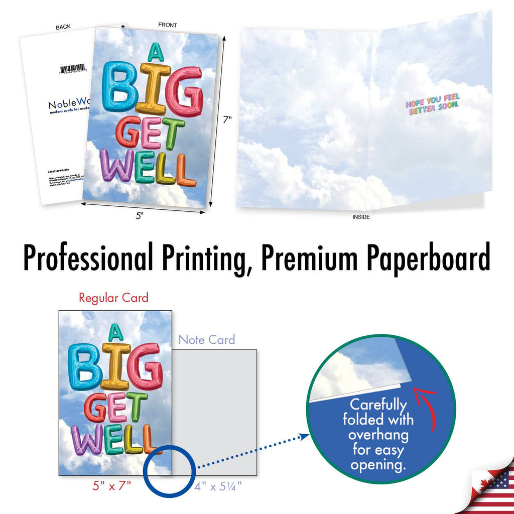 Get Well Card - Inflated Messages