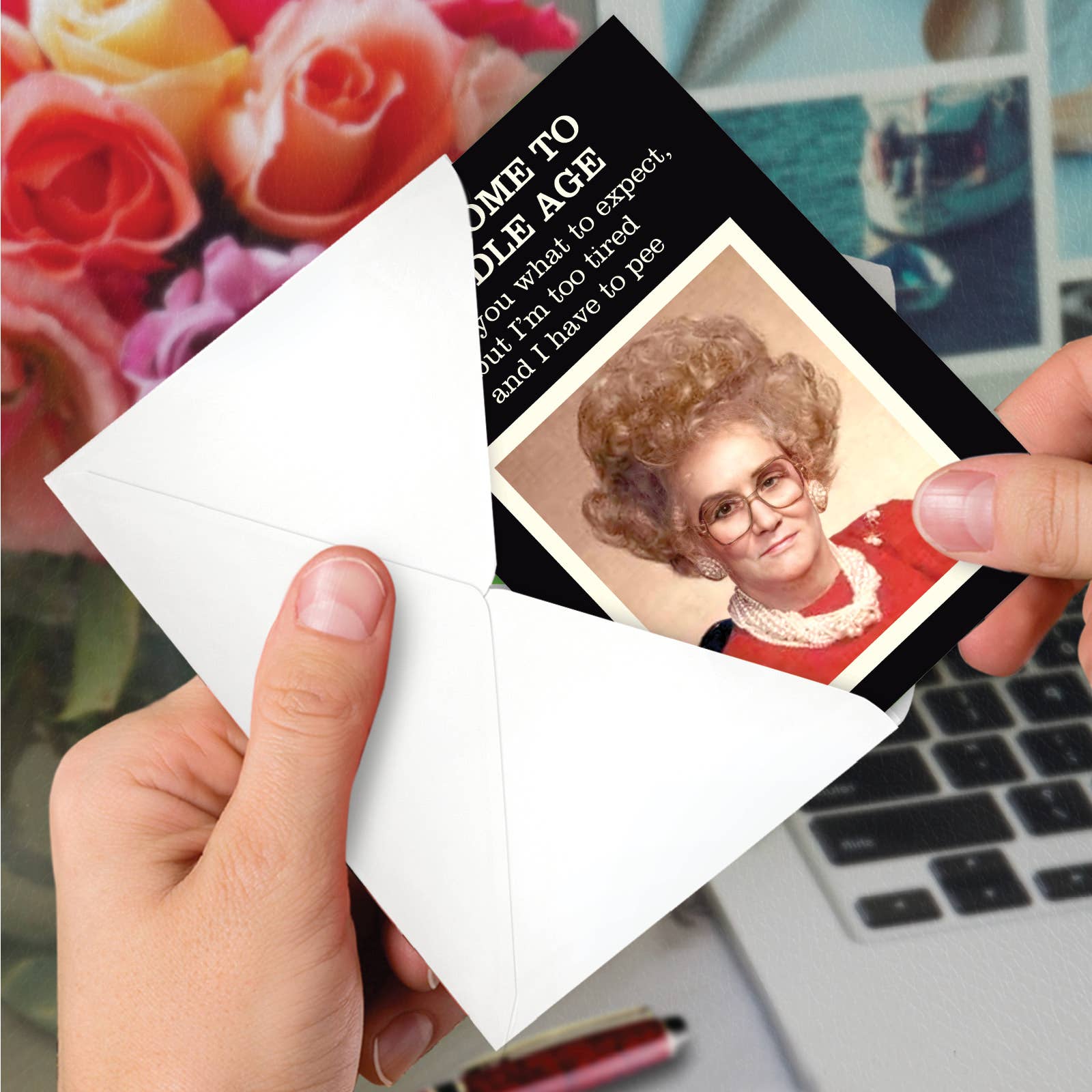Birthday Card - Welcome To Middle Age (1 Card)