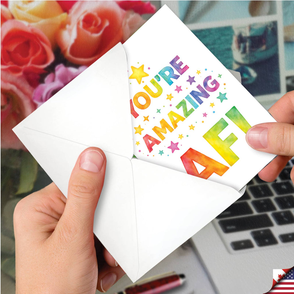 Everyday Greeting Card - Amazing Watercolor Wishes (1 Card)