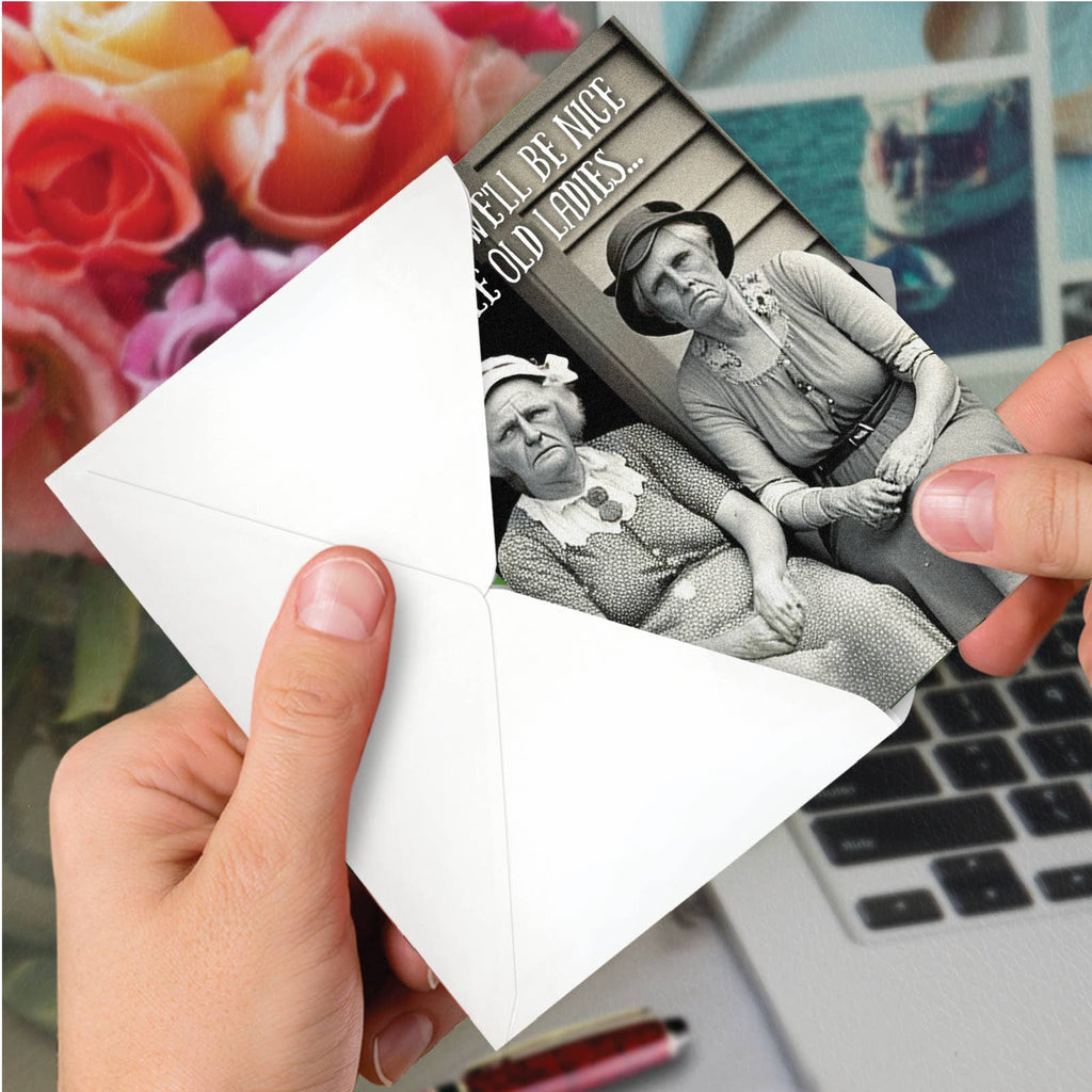Birthday Greeting Card - Nice Old Ladies