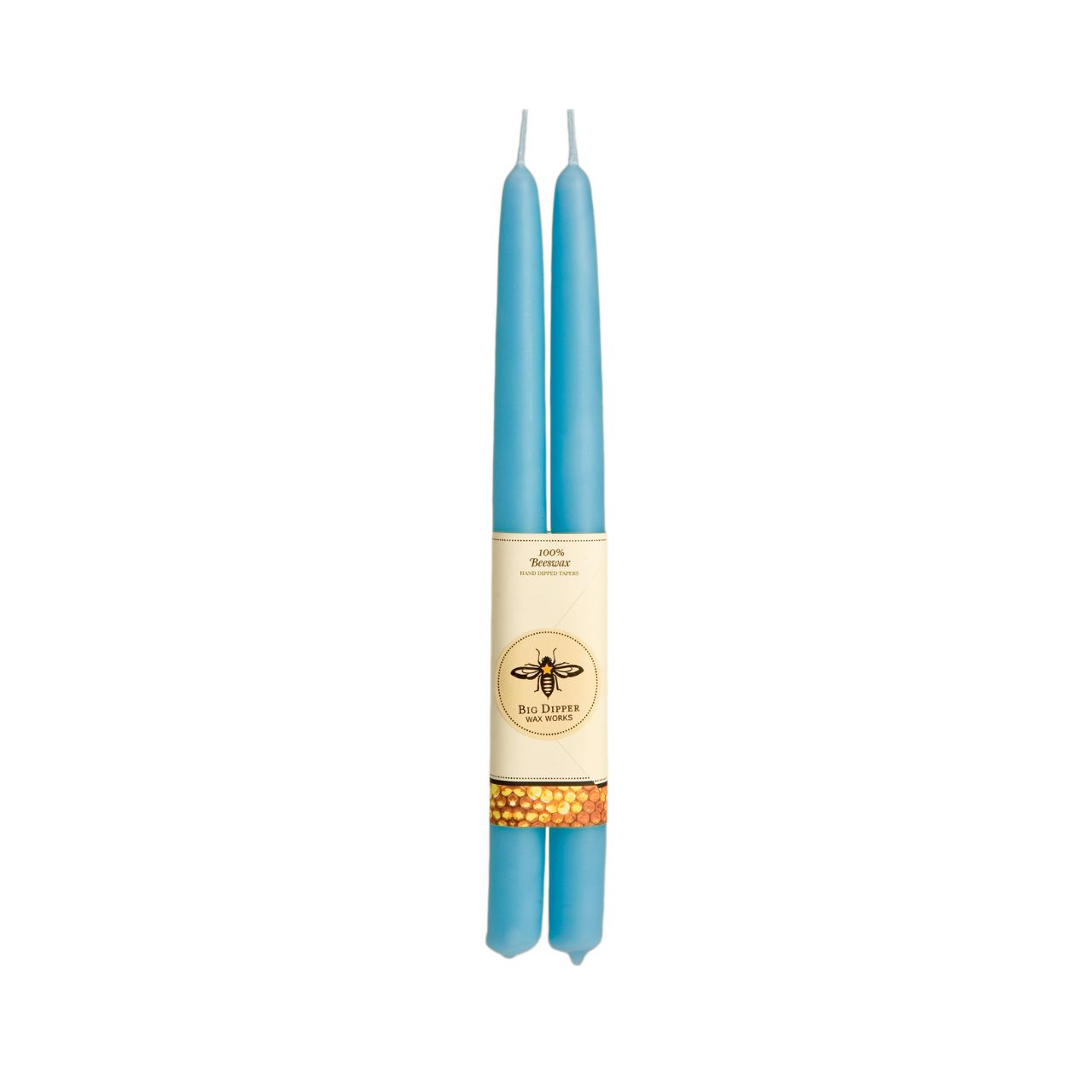 Taper Candles – 100% Pure Beeswax – Hand-Dipped: Black / Standard (12" x 7/8")