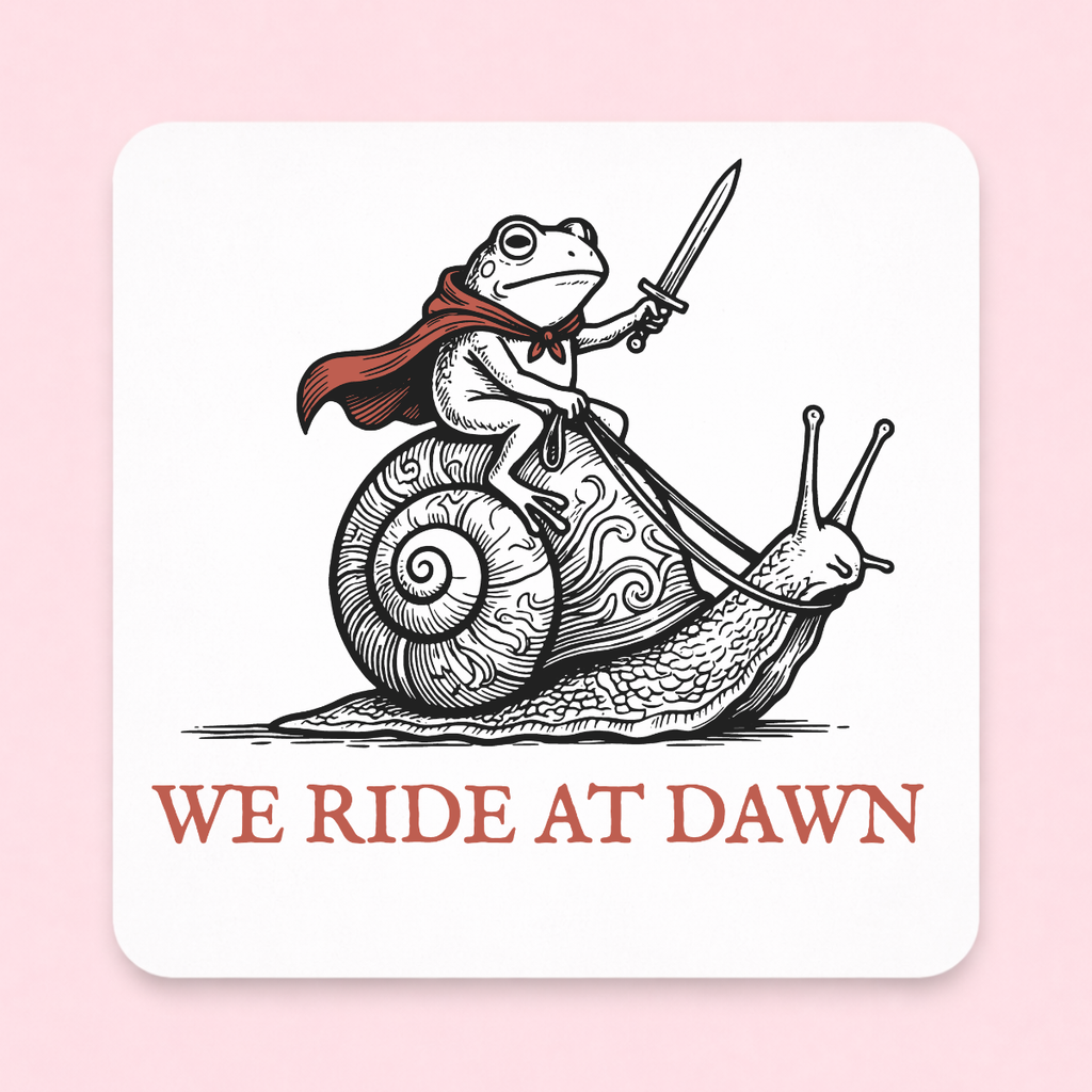 We Ride at Dawn Frog 3x3 Magnet: Default Title