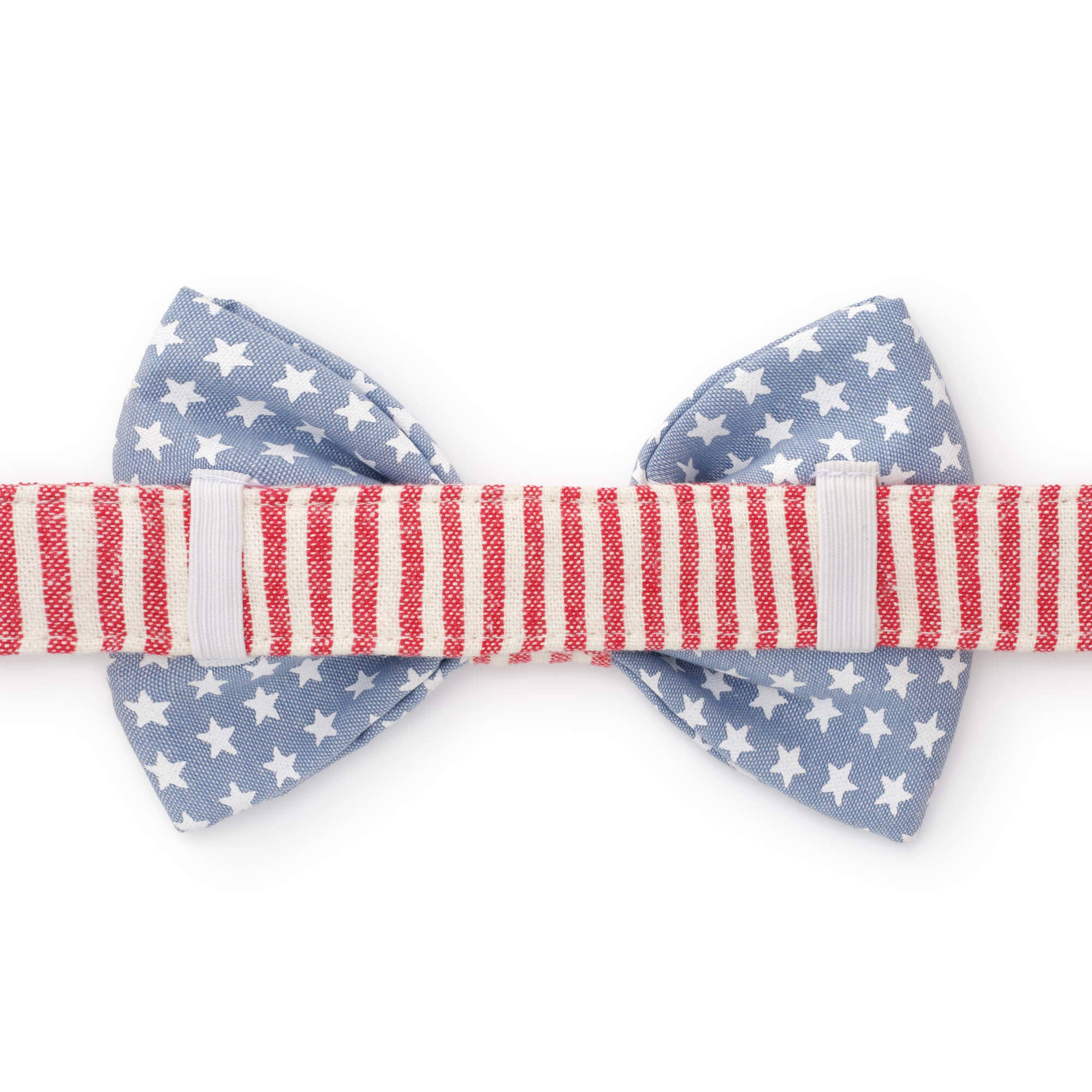 Stars and Stripes Summer Dog Bow Tie: Standard