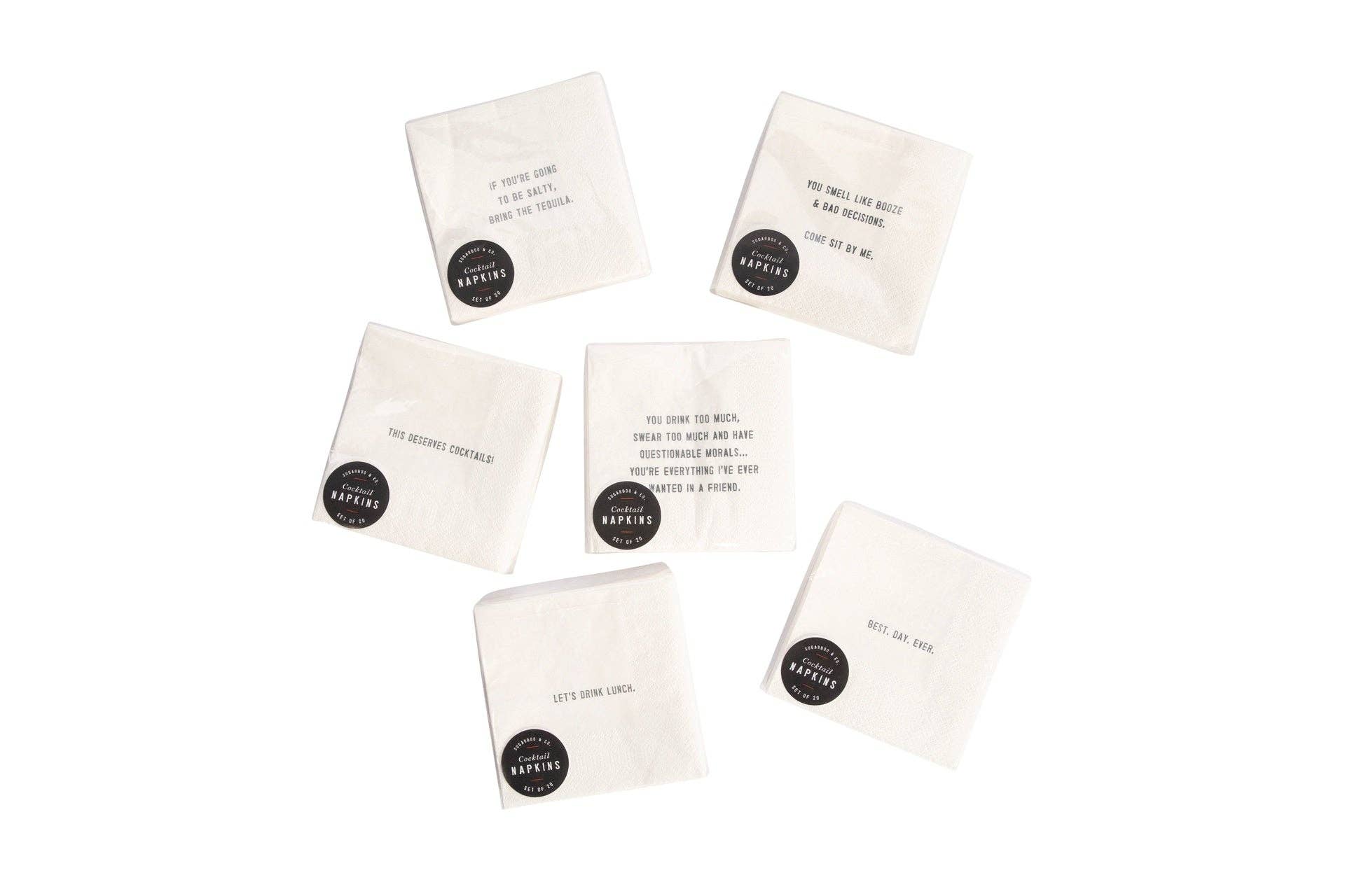 2nd Edition Cocktail Napkins (Assorted Set of 18 Packs)