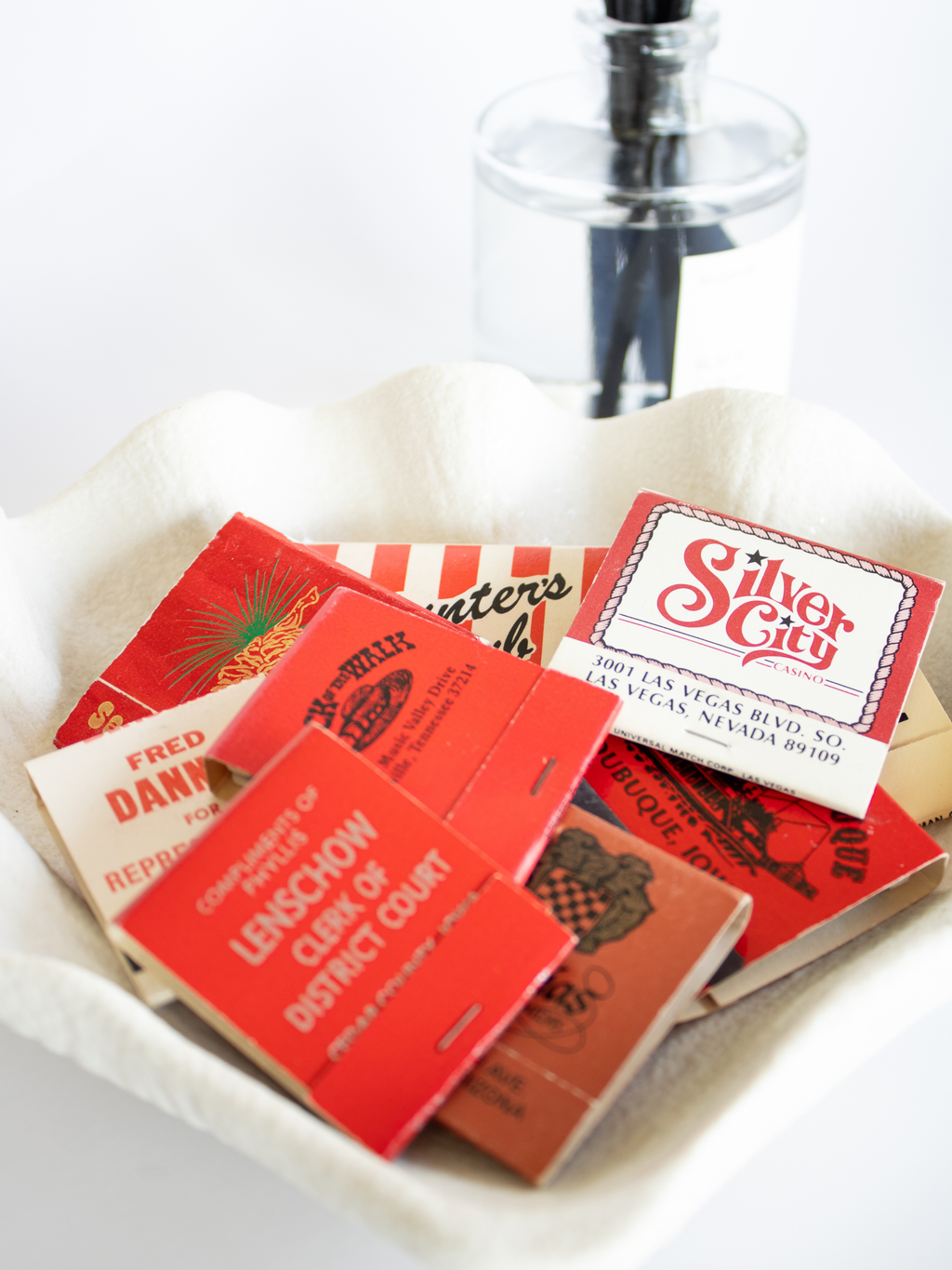 Vintage Matchbooks: Red